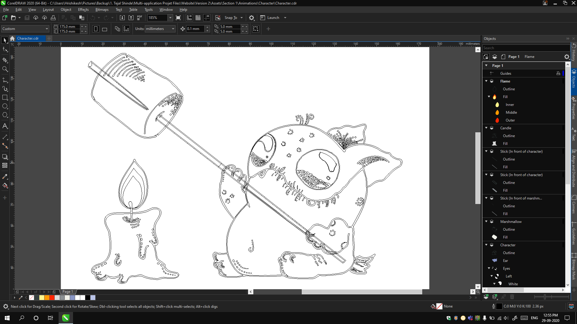 Tracing in CorelDRAW
