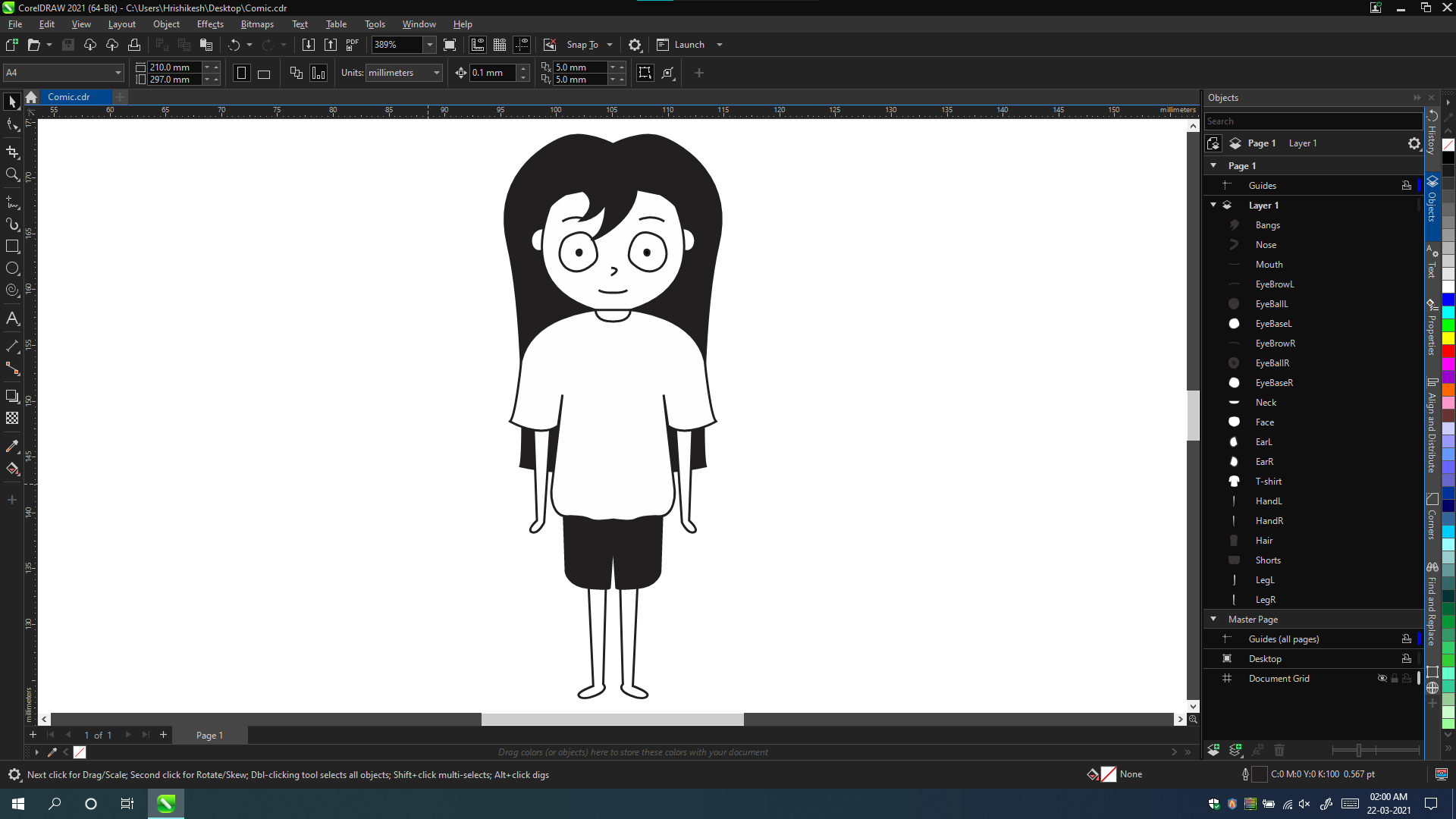 Making of the base pose