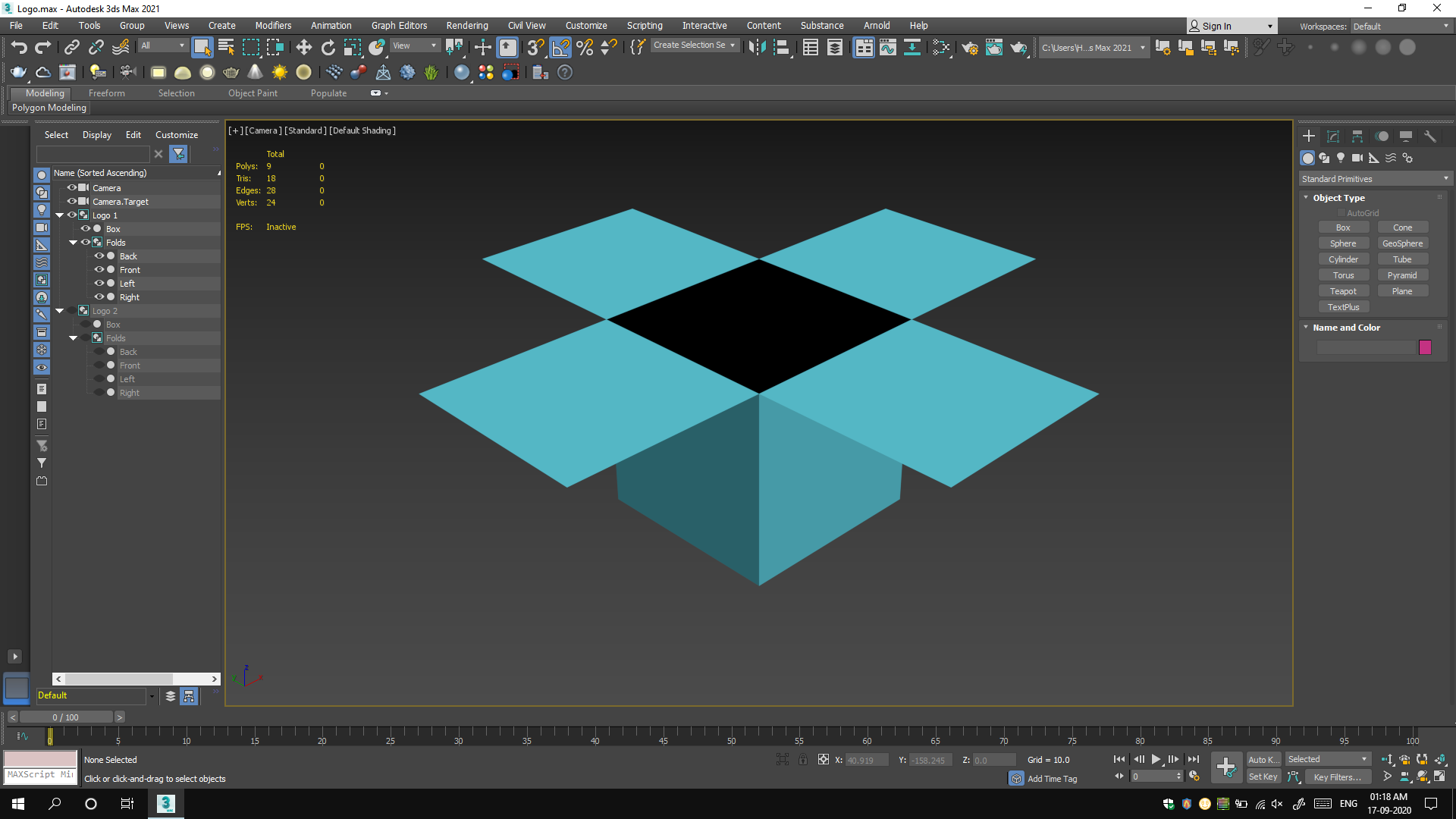 Re-designing the logo in 3D