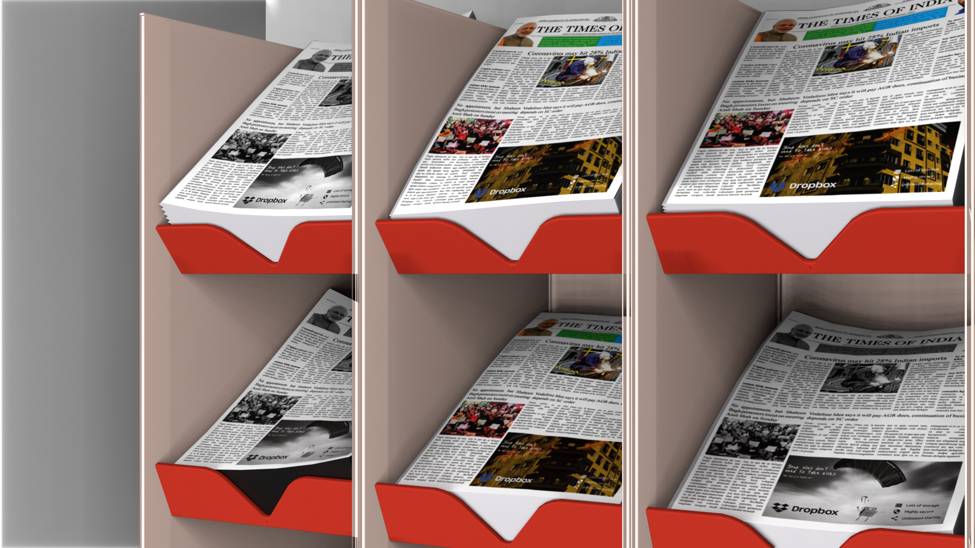 Representation of the newspaper ads