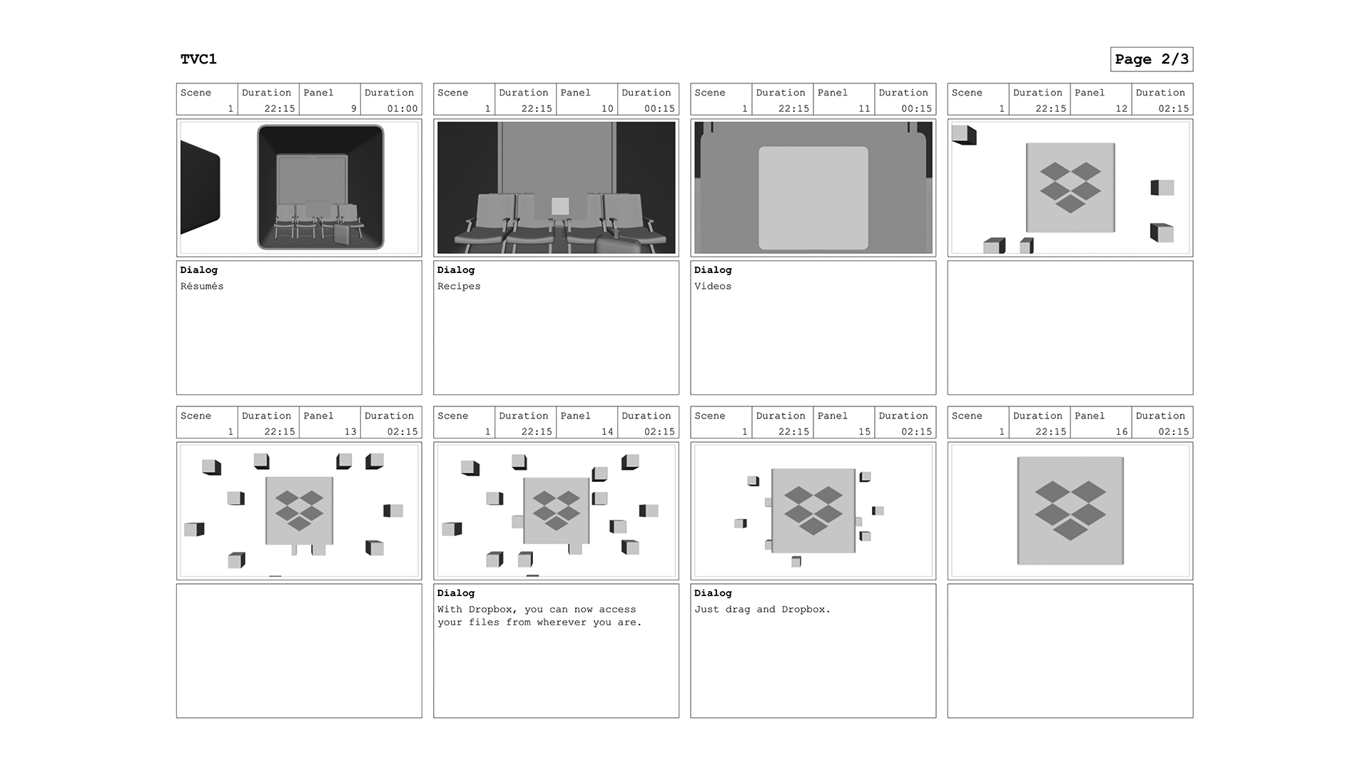 TVC 1 storyboard page 2