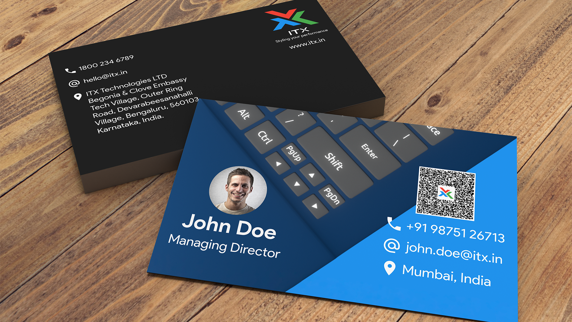 Visiting card design
