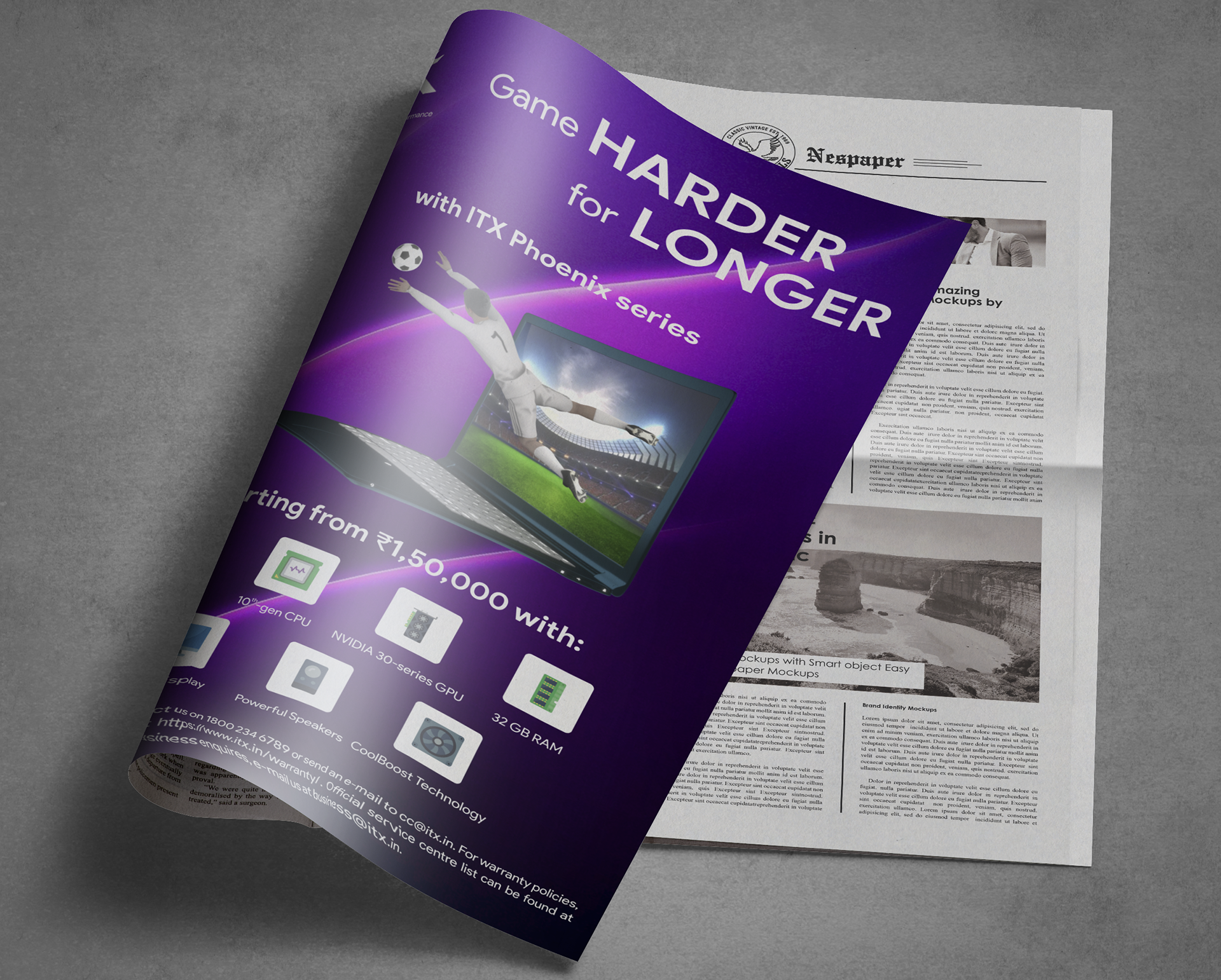 Tabloid ad